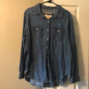 Mossimo denim button up XL